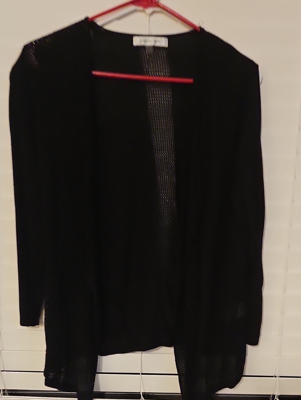 august silk Black Open-Front Lightweight Cardigan